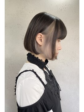 アジールヘア 東上野店(agir hair) 大人インナーカラーミルクティーグレージュ【上野】