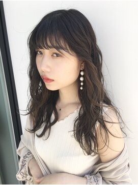 シー ヘアデザイン(see hair design) 髪質改善ヘアスタイル外ハネボブワイドバングワインレッド