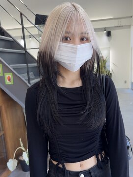 ザ ワイエスエイチ ストア(THE Y.S.H STORE) Roots color. white×black