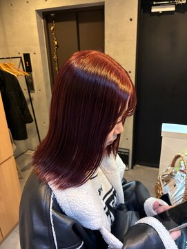 ブルーメ(Blume...) ブリーチなしWカラー / Cherry Red