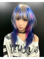 ヌル 原宿店(Null) オーダーメイド/ケアブリーチカラー/セクションカラー/姫ウルフ