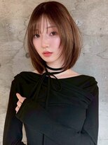 サイン 渋谷(SIGN) 韓国ヘアーハッシュカットレイヤーカットグレージュブリーチ無し