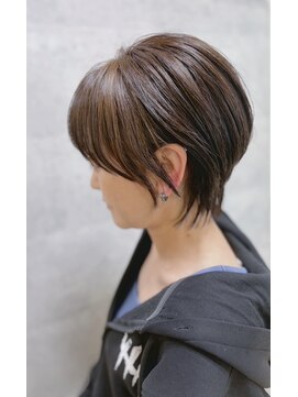 コワフュールトーリ フジグラン店(COIFFURE TORI) 大人可愛いひし形ショート×ツヤブラウン
