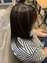 グリット(glit)&nbsp;大人シークレットハイライト×艶感セミロング/30代/40代/50代