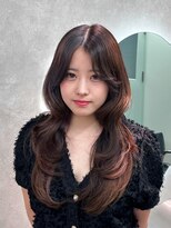 ジーニー 千葉(GENiE) ダークパープル/ハッシュカット/顔周り/千葉駅【高野優真】