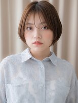 カバーヘアアンドスパ ブリス 浦和(COVER HAIR&SPA bliss)&nbsp;ミルクベージュひし形レイヤーカット大人ショートヘア20代30代W