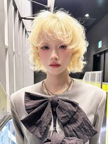 アルバム 池袋(ALBUM) ブロンドボブレイヤーハイトーンブリーチ_F31556