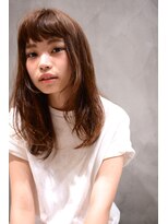 ミラバイグリーン(Mira by green)&nbsp;ルミエールカラー×くせ毛風ナチュラルlong