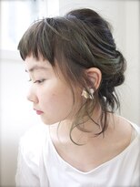ユノ(juno) 【Lepes】ミディアムボブ★ざっくりゆるヘアアレンジ