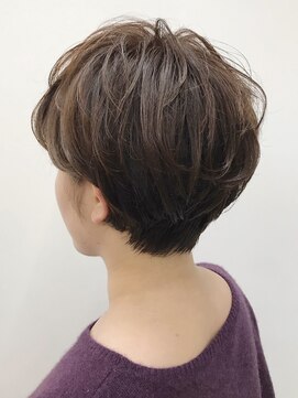 キューズ クラブ(cuz KLUB) 【cuzKLUB】ふんわりショート×アプリコットブラウンブラウン