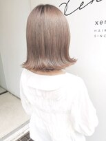 ジェム(GEM) 外ハネボブミルクティーベージュ