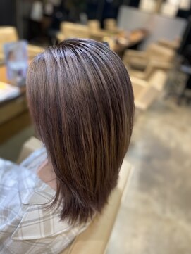 ヘアサロン レーヌ(Hair salon Reine) バレイヤージュ×ラベンダーベージュ