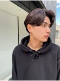 メンズ　センターパート　刈り上げ