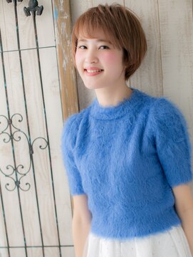 ガーデンテラスサロン  流山おおたかの森(GardenTerracesalon) おおたかの森/髪質改善/フェザーバング×ピンクベージュのボブe