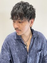 ウクラ バイ レシッド 池袋(uchla by rcid)&nbsp;モテ髪メンズハイライト×シークレットパーマニュアンスパーマ