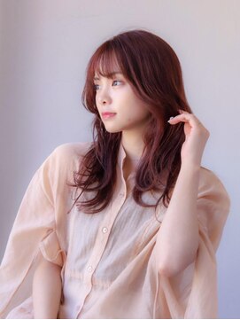 ヘアーズ ベリー 千代田店(hairs BERRY) BERRYレッドブラウンイメチェン大人レイヤー波巻きウェーブ