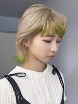 ソル オモテサンドウ 表参道 青山(SOL . OMOTESANDO)&nbsp;ミルクティーベージュダブルカラーインナーカラー裾カラー