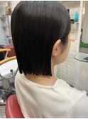 切りっぱなしボブ×髪質改善@田島