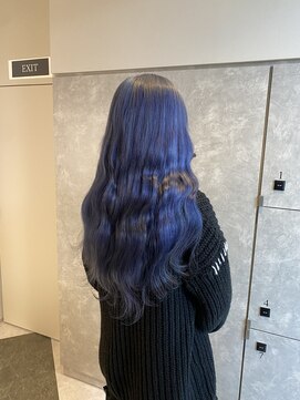 ガルボヘアー 名古屋栄店(garbo hair) #名古屋#栄#プルエクステ#ロング#ブルー#透明感#10代#20代