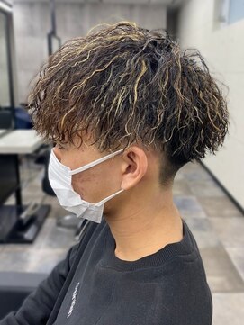 スターズ 柏(STARS) ツーブロック　マッシュショート　メッシュ　ツイストスパイラル