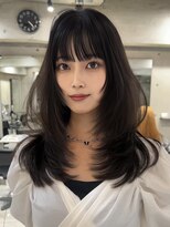 サイン 表参道(SIGN)&nbsp;韓国ヘアグレージュカラーブリーチ無し髪質改善イヤリングカラー