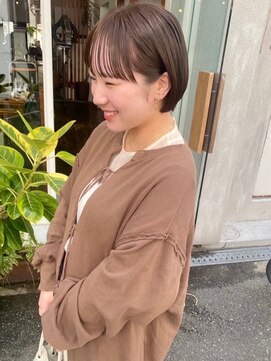 モク 大阪梅田店(MOK) 【耳かけも可愛い】タイトミニボブ