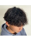 マッシュ×ツイストスパイラルパーマ