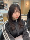 韓国風/透明感カラー/レイヤーカット/ハッシュカット/顔周り
