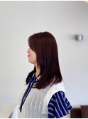 カシスカラーのロングレイヤー