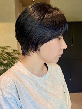 コンフィー(comfy) 【mimura】マッシュショート　ネイビー　大人ショート　草加