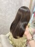 《汗にも湿気にも負けない！》カット+ダメージレス縮毛矯正+トリートメント