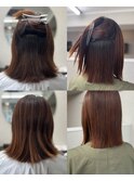 柔らかストレート×ナチュラルボブ