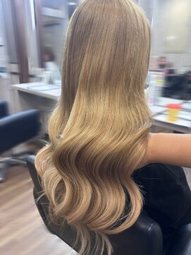 ネクサス 心斎橋(Nexus) 心斎橋/くびれヘア/シールエクステ/デザインカラー/ハイトーン