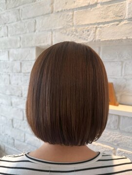 エヌアンドエー 春日部東口店(hair shop N&A) 大人の品格をまとう、究極の『丸みボブ』/髪質改善/ストレート