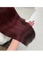 ハピネス 梅田茶屋町店(HAPPINESS) ブリーチなしダブルカラーワインレッド