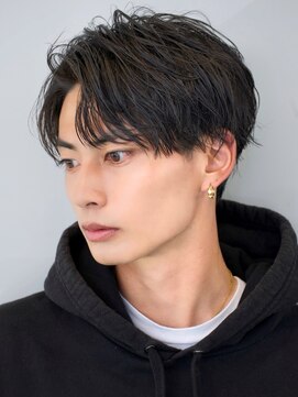 エイド 恵比寿(aid) 無造作パーママッシュツイストスパイラルパーマ刈り上げツーブロ