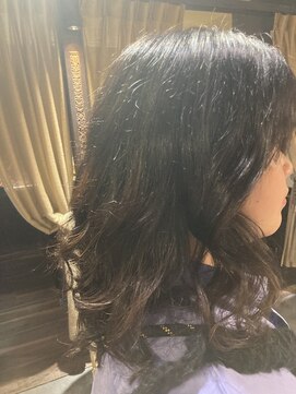 アンツ サザンリゾート 茅ヶ崎店(ANT'S Southern Resort) コテまき風パーマ　デジタルパーマ　ミディアムパーマ