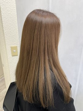 ネウィ 宮崎店(newi) 透明感ベージュ艶感ナチュラルロング