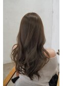 髪質改善ブリーチなしカラー×広がり改善×艶ベージュロング