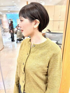 モリオ フロム ロンドン サッポロファクトリー店(morio FROM LONDON) morio/ワイドバングマッシュショート/ショートボブ/丸みショート