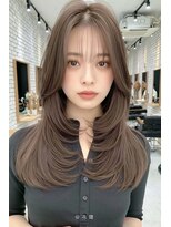 ノイエ 原宿 北参道(NoIE) ハッシュカットシースルーバングフレンチバングレイヤーカット