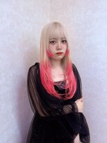 ゴットフロー(GOTTO FLOW) レイヤーカット×ピンクグラデーション