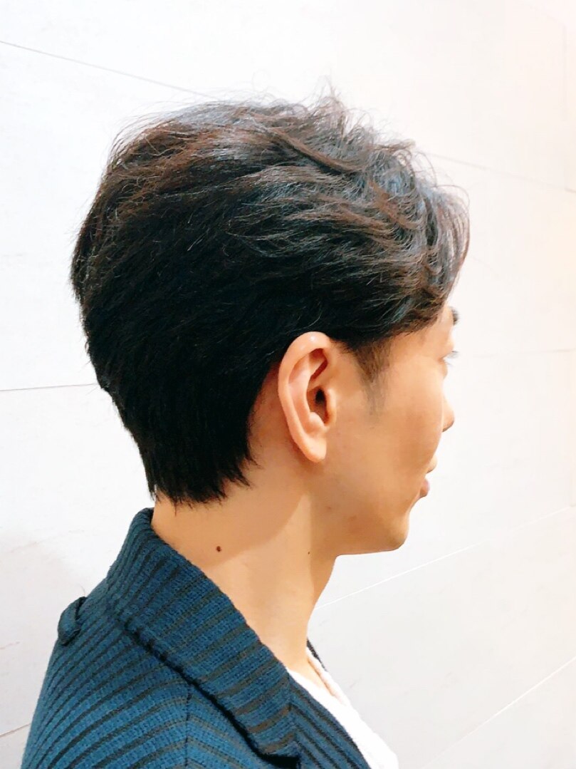 白髪染め＋メンズカットコース【75分】<六本木駅/理容室/バーバー>