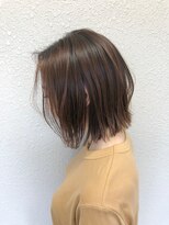 バブルス 所沢店(BUBBLES)&nbsp;シアーベージュ×切りっぱなしボブ♪