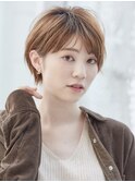 抜け感のある大人マッシュショート