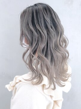 アルバム 銀座(ALBUM GINZA) ハイライトグラデーション_ホワイトアッシュ_ba318992