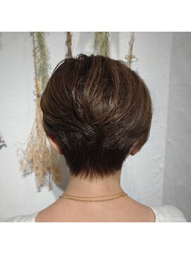 ファースト 泉中央店(first) メンズライク/斜めバング/ことりベージュ/20代30代40代