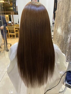 ヘアリゾートエーアイ 高田馬場店(hair resort Ai) 20代30代40代マロンベージュ/Aラインボブ/かきあげ[高田馬場駅]