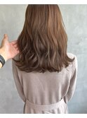 [kichi.] セミロング×ピンクベージュ