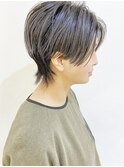 【松戸　ムラマツ】大人マッシュウルフショートボブグレー